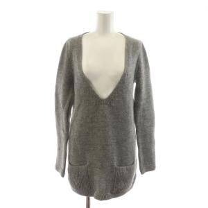 ニット セーター 長袖 アルパカ混 ウール混 XS グレー 7AT515-7A510 /RR