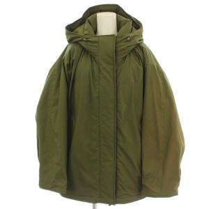24AW 撥水フーデッドダウンハーフコート 36 カーキ 24020200803040