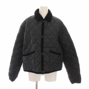 キルティングジャケット 中綿 アウター 38 黒 ブラック LVH-20-BP /YM