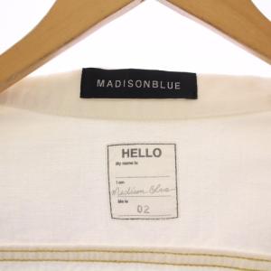MADISONBLUE DENIM TIGHT G JAC デニムタイトGジャケット ジージャン アウター ショート丈 2 白