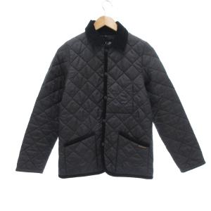 キルティングジャケット 中綿 衿コーデュロイ 38 黒 ブラック /UO