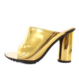 BOTTEGA VENETA アトミック ミュール サンダル 37 ゴールドカラー