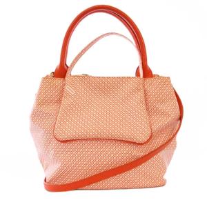 ハンドバッグ ショルダーバッグ 2way 総柄 赤 /BM