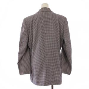 Christian Dior SPORTS テーラードジャケット 背抜き シングル 2B チェック柄 M ネイビー ホワイト /BM
