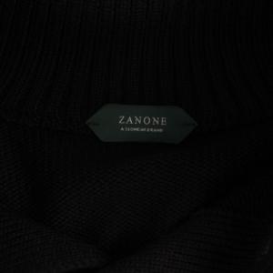 ZANONE 5ゲージウールスタンドカラーニットカーディガン 44 106-0031