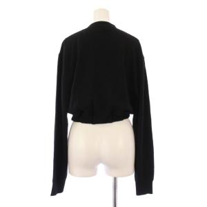 DRIES VAN NOTEN 24AW ニットカーディガン Vネック ショート丈 ウール S ブラック