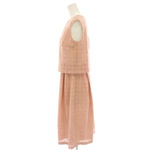 ELISA ワンピース ひざ丈 総レース ノースリーブ 2 ピンク 29108091 /HN