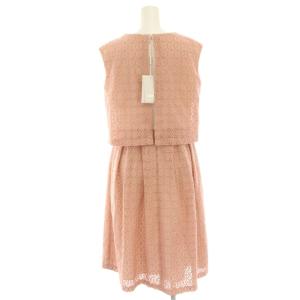 ELISA ワンピース ひざ丈 総レース ノースリーブ 2 ピンク 29108091 /HN