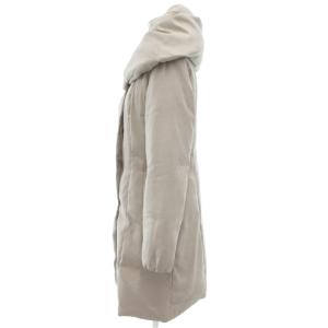 ANAYI ダウンコート ボリュームカラー ミドル ハーフ 36 ベージュ系 /UO