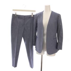 Stretch Canvas Mel Lindrayia Treeca2 スーツ セットアップ 上下 ノーカラージャケット