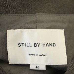 STILL BY HAND リネンウールライトブルゾン リネン混 スナップボタン ジャケット 46 グレー BL05243 /G