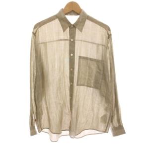 19SS SUPER LIGHT CHECK BIG SHIRTS チェック ビッグ  シャツ シアー