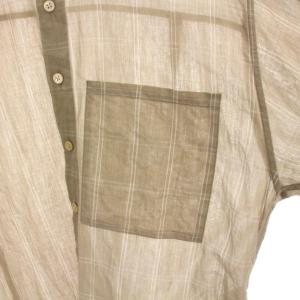 AURALEE 19SS SUPER LIGHT CHECK BIG SHIRTS チェック ビッグ  シャツ シアー