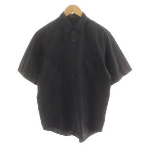ショートスリーブシャツ 半袖 コットン 1 黒 ブラック P01-02008 /AN10