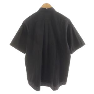 COMOLI ショートスリーブシャツ 半袖 コットン 1 黒 ブラック P01-02008 /AN10
