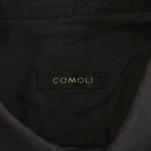 COMOLI ショートスリーブシャツ 半袖 コットン 1 黒 ブラック P01-02008 /AN10