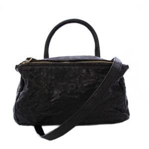 パンドラ ハンドバッグ 2WAY レザー ブラック