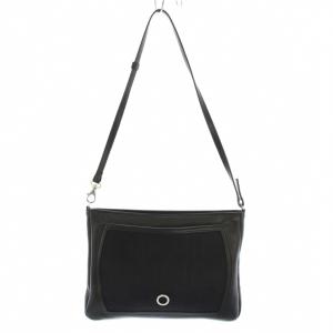 ワンショルダーバッグ ハンドバッグ コンパクト レザー ワンカラー 黒 ブラック /BB