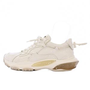 BOUNCE スタッズ スプレーペイントスニーカー レザー 41 白 MQB20Y0 /KH