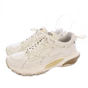 VALENTINO GARAVANI BOUNCE スタッズ スプレーペイントスニーカー レザー 41 白 MQB20Y0 /KH