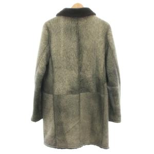 JIL SANDER レザーコート 50 グレー ダークブラウン 20112M00682