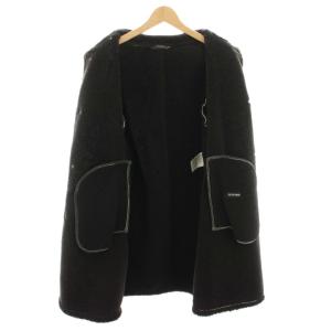 JIL SANDER レザーコート 50 グレー ダークブラウン 20112M00682