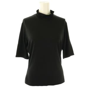 WHITE LABEL カットソー 半袖 ハイネック 3 黒 /NR