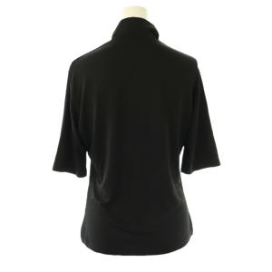 ISSEY MIYAKE WHITE LABEL カットソー 半袖 ハイネック 3 黒 /NR