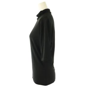 ISSEY MIYAKE WHITE LABEL カットソー 半袖 ハイネック 3 黒 /NR