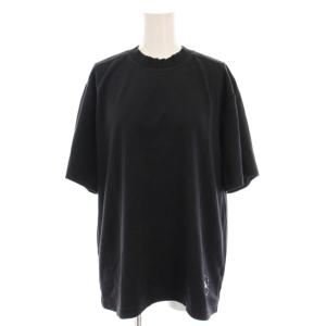 Loose T-Shirt Tシャツ カットソー ロゴ プリント 半袖 M L 黒 IB6854 /YM