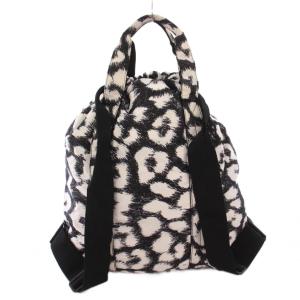 adidas by Stella McCartney Gym Sack ジムサック リュックサック デイパック 総柄 黒 ブラック 白 ホワイト DW9307