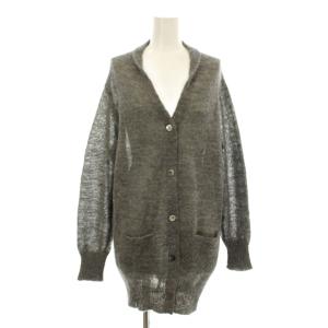 DEPOSE ニットカーディガン 長袖 Vネック アルパカ 38 グレー 2926-170 /KU