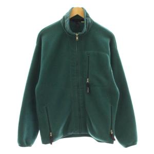 シンチラ フリースジャケット ブルゾン ジップアップ M 緑 グリーン /KU