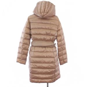 MAX MARA WEEKEND LINE ダウンコート ロング ジップアップ フード ウエストベルト I36 ピンク /BM