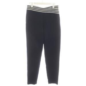 21SS 定番TAPERED PANTS テーパードパンツ イージーパンツ 38 紺 ネイビー 白 ホワイト