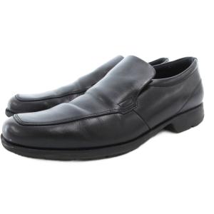 テクシーリュクス texcy luxe ビジネスシューズ スリッポン 革靴 レザー 25cm 黒 ブラック