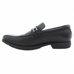 asics テクシーリュクス texcy luxe ビジネスシューズ ビットローファー レザー 本革 25cm 黒