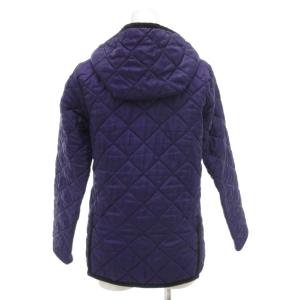 LAVENHAM キルティングジャケット 中綿 36 紫 パープル フード /AE