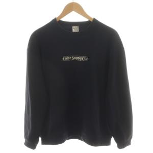 スウェット トレーナー 長袖 ロゴ M 黒 ブラック /AN38