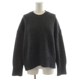 23AW ファインウール クルーネックプルオーバー ニット セーター 長袖 S グレー 23-02-34-02302