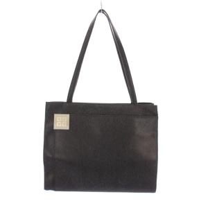トートバッグ ハンドバッグ ロゴ ワンカラー 黒 ブラック /BB