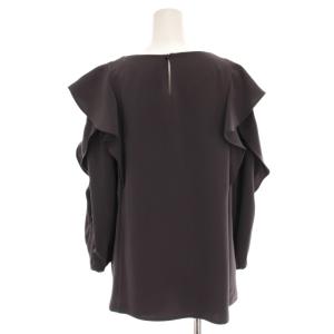 JUSGLITTY ブラウス プルオーバー カットソー 長袖 フリルスリーブ 3 グレー 41367430 /YM
