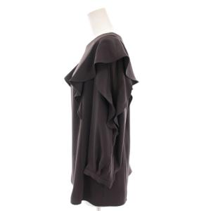 JUSGLITTY ブラウス プルオーバー カットソー 長袖 フリルスリーブ 3 グレー 41367430 /YM