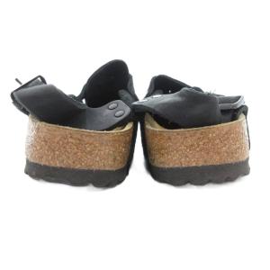 BIRKENSTOCK トキオ TOKIO レギュラー クロッグサンダル スエードレザー 本革 24.5cm 黒 ブラック バックル