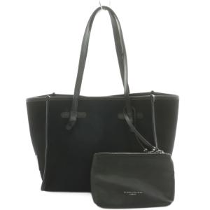 トートバッグ ハンドバッグ ショルダーバッグ ポーチ付き キャンバス 黒 ブラック /AN2