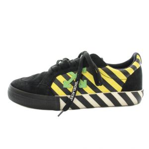 Vulc Low Black Yellow Green スニーカー ローカット スエード レザー 44