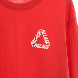 PALACE P3 ロングスリーブ P3 LONGSLEEVE ロンT Tシャツ クルーネック 長袖 ロゴプリント XXL