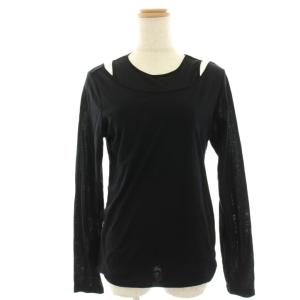 25SS TANK AND B/N PO カットソー Tシャツ レイヤード風 長袖 1 黒 ブラック 251CW0402BLK