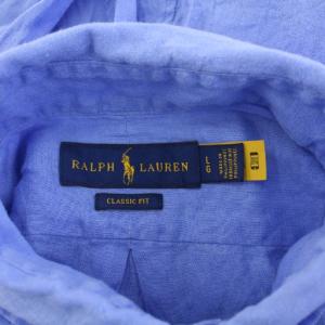 RALPH LAUREN CLASSIC FIT ボタンダウンシャツ カジュアル 長袖 レギュラーカラー ロゴ 刺繍 ワンポイント