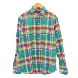 CLASSIC FIT カジュアルシャツ 長袖 レギュラーカラー チェック柄 L マルチカラー /BB
